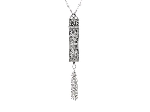 Amazon.com: 1928 Jewelry Filigree Vial With Tassel Necklace For